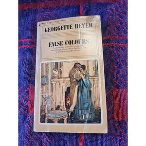 Vintage False Colours By Georgette Heyer 1969 Bantam Paperback edition romance